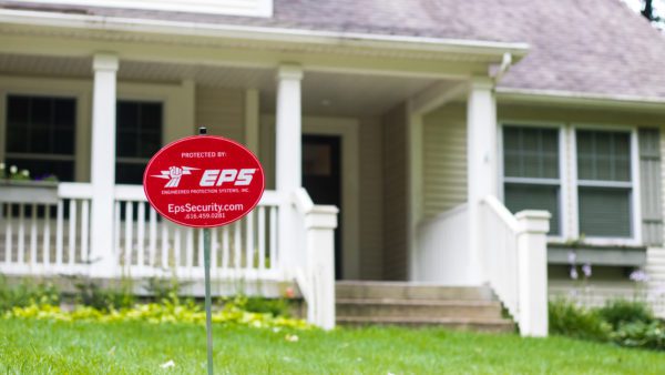 house with an EPS sign out front