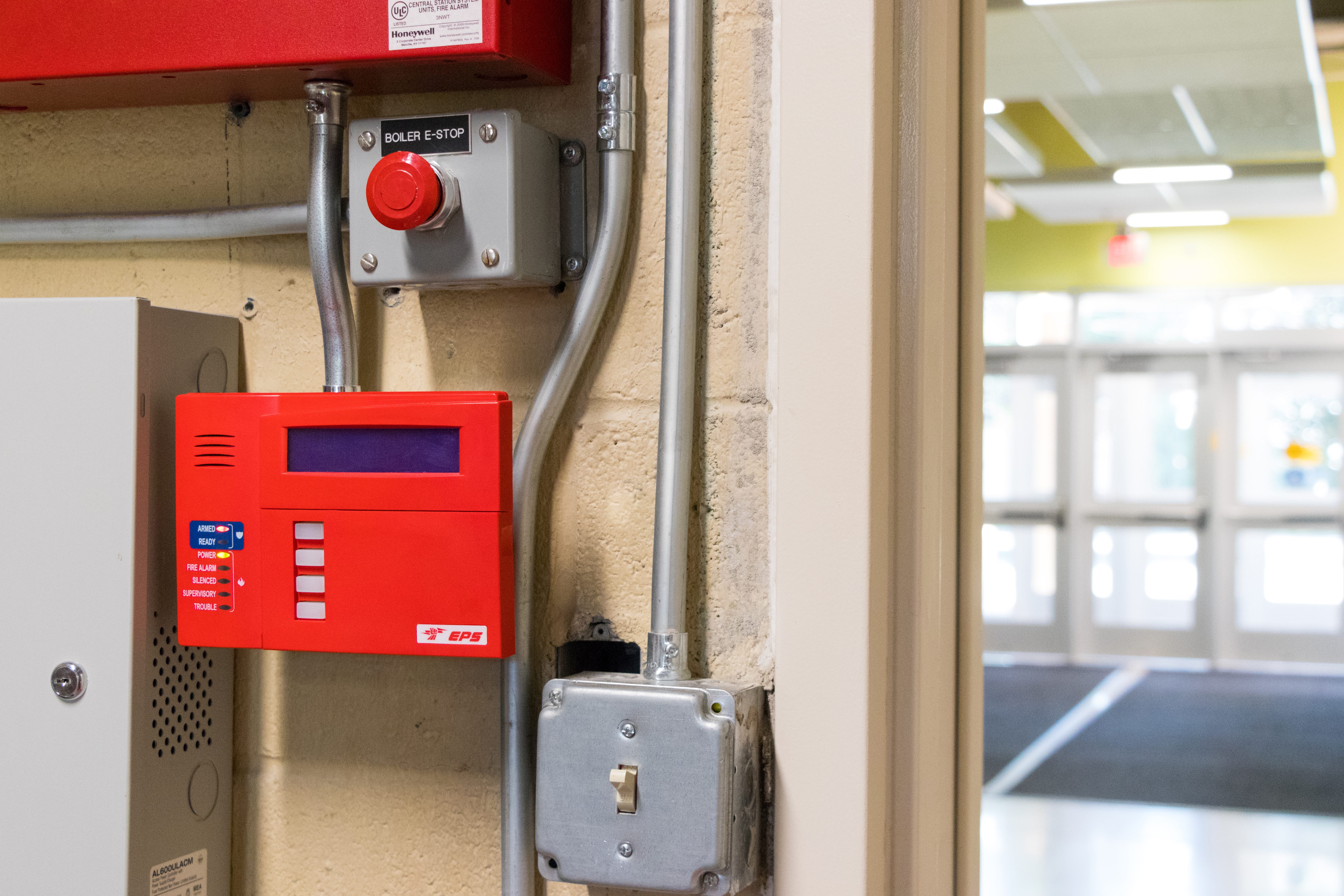 eps security fire alarm keypad
