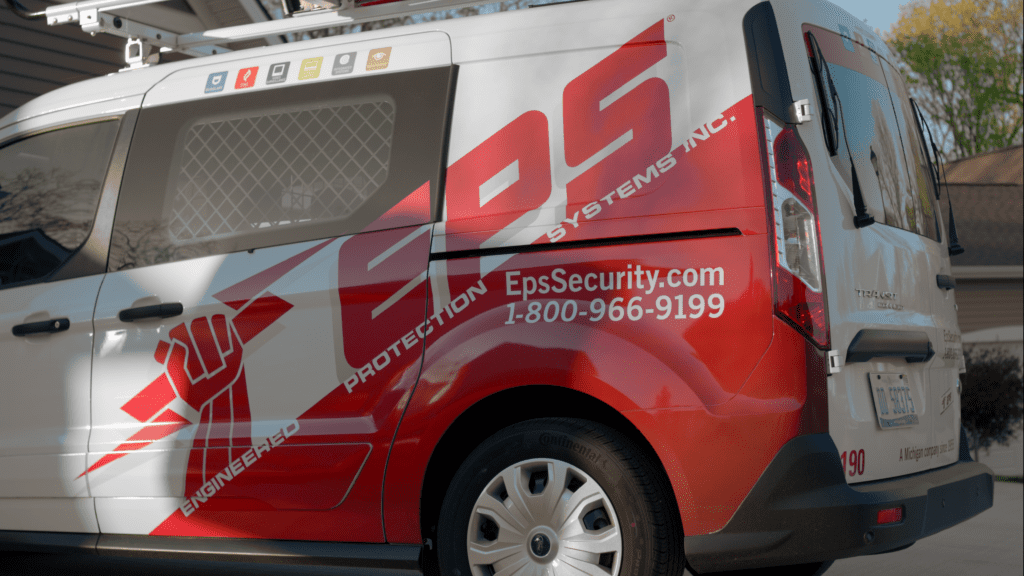 eps vehicle parked in home driveway