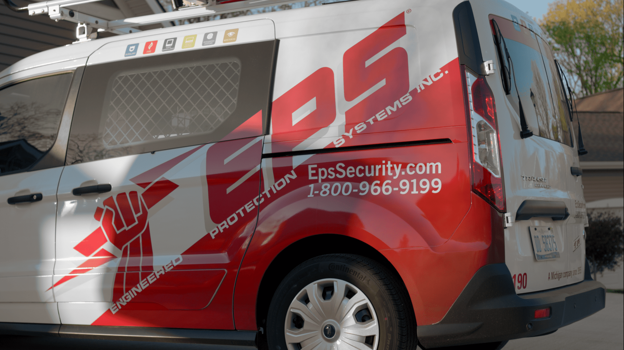 eps vehicle parked in home driveway