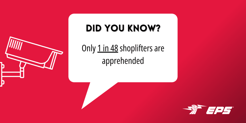1 in 48 shoplifters are apprehended