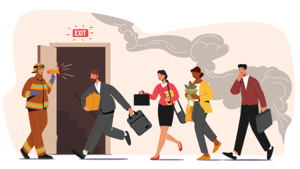 fire alarm in business