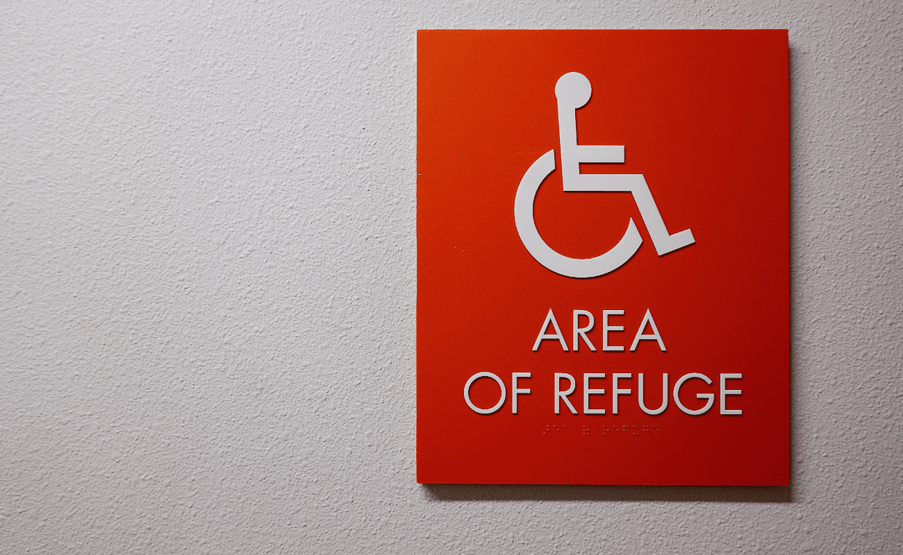 Area of refuge sign